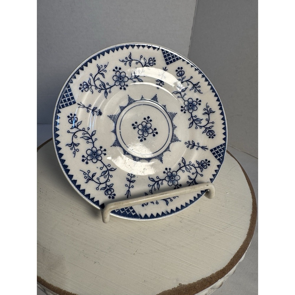 Blue Viking Blue Denmark 5.5" Saucers c1950s Made in Japan Set‎ Of 6 Plates